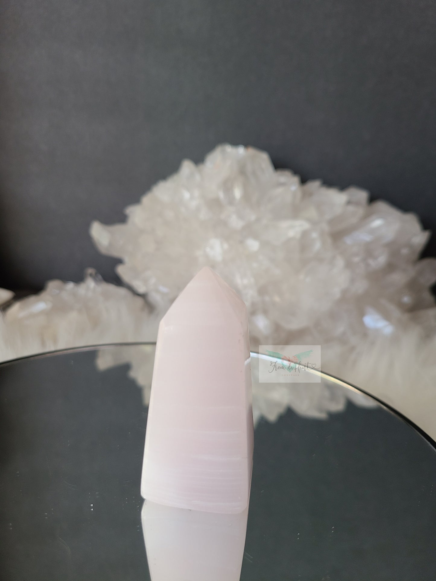 Pink Calcite Obelisk (UV Reactive) (C)