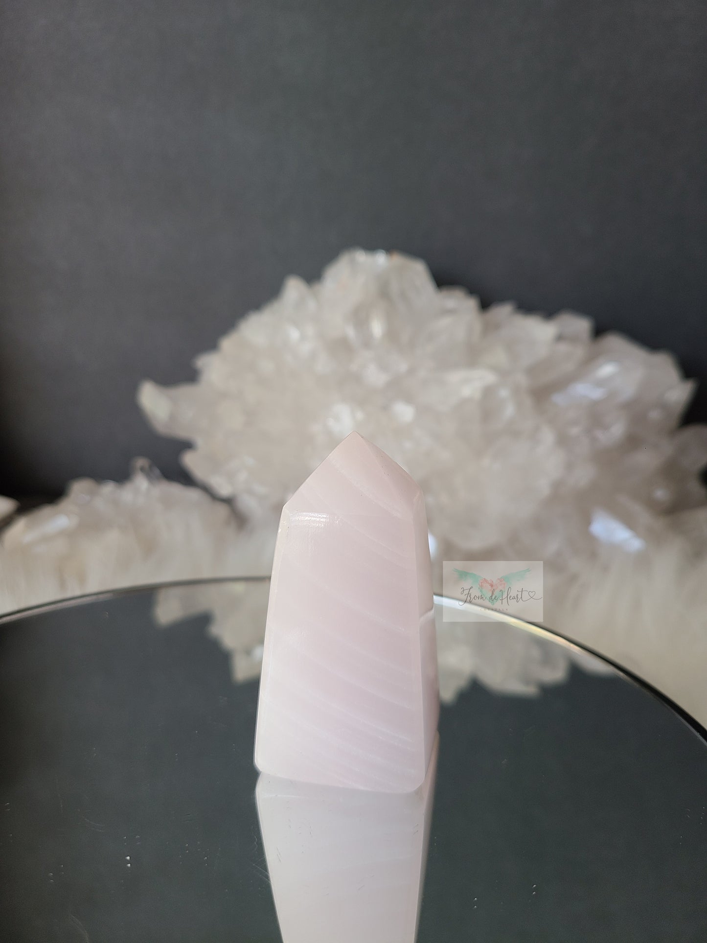 Pink Calcite Obelisk (UV Reactive) (C)