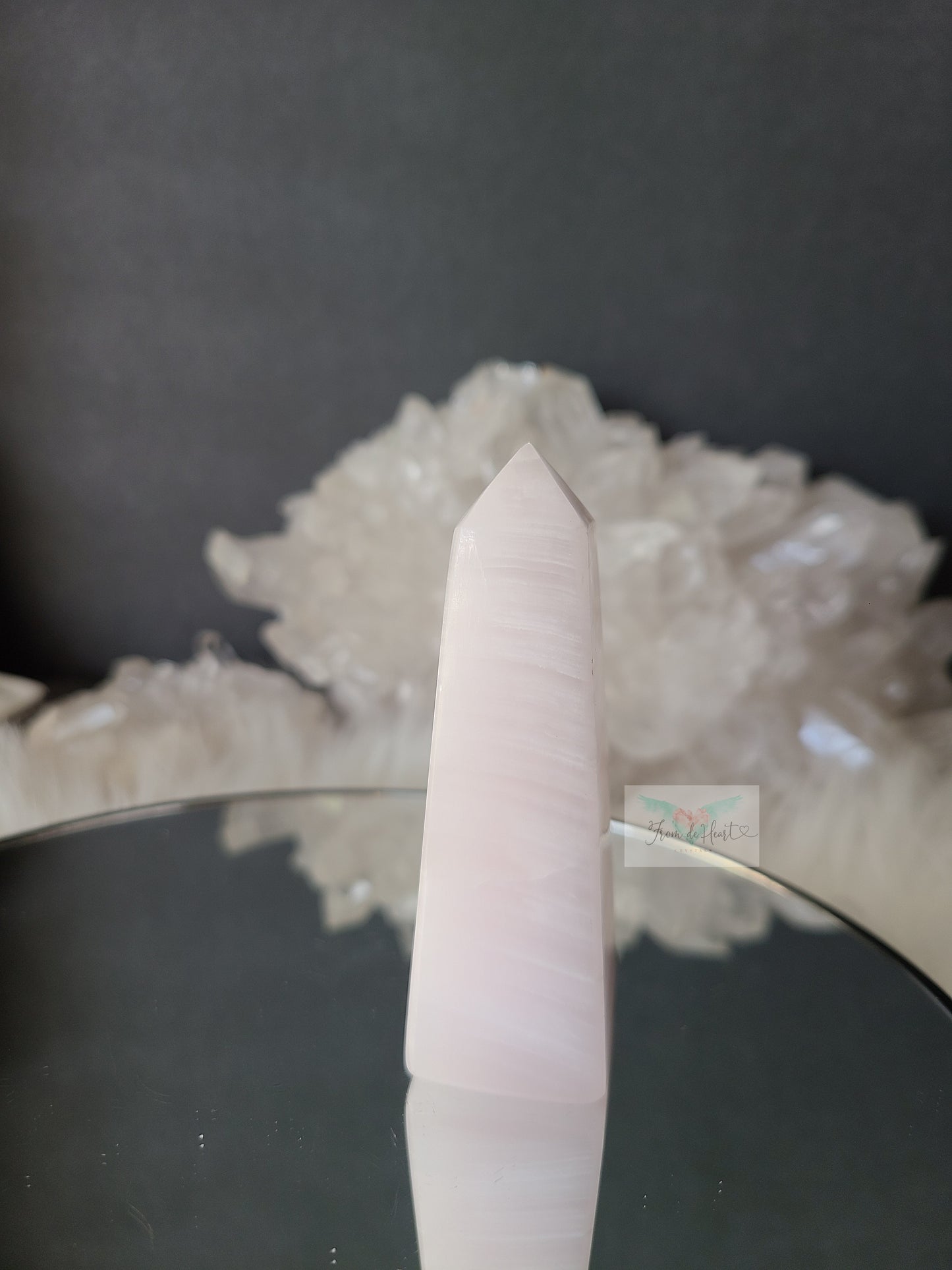 Pink Calcite Obelisk (UV Reactive) (B)