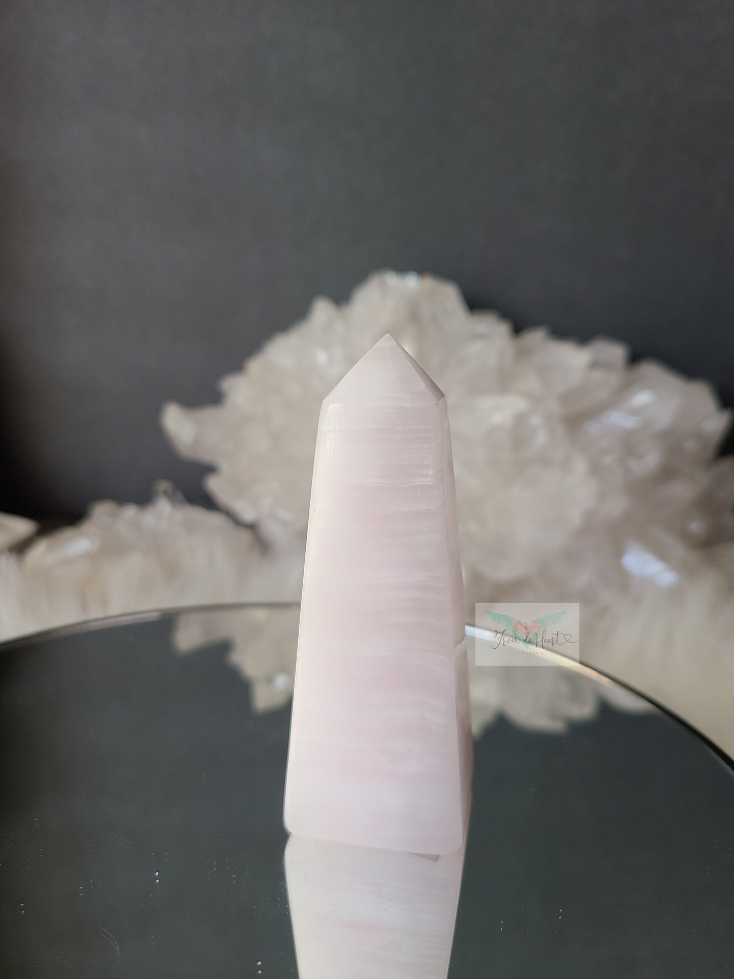 Pink Calcite Obelisk (UV Reactive) (B)