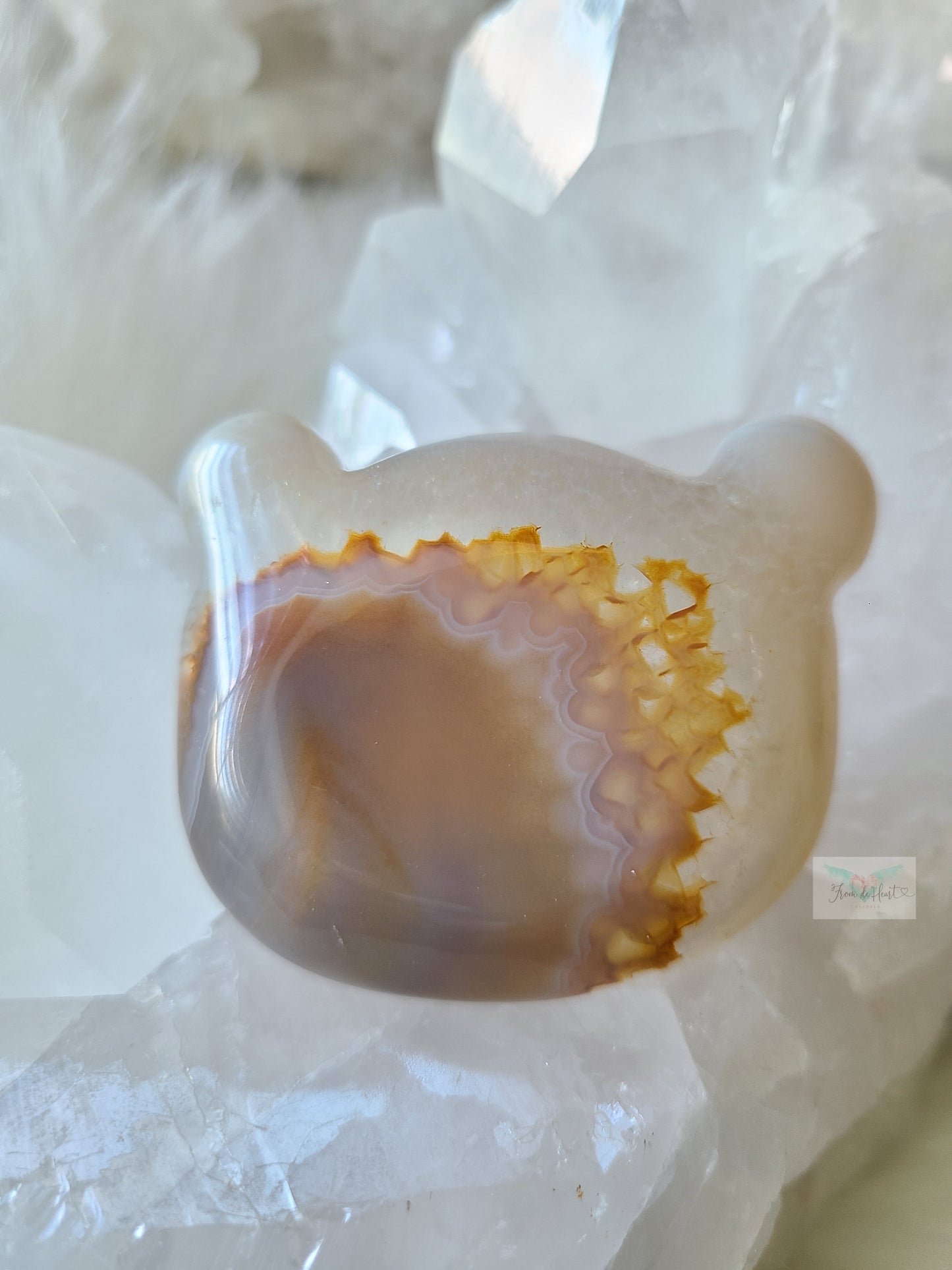 Agate Teddy Bear Bowls (with Rainbows)