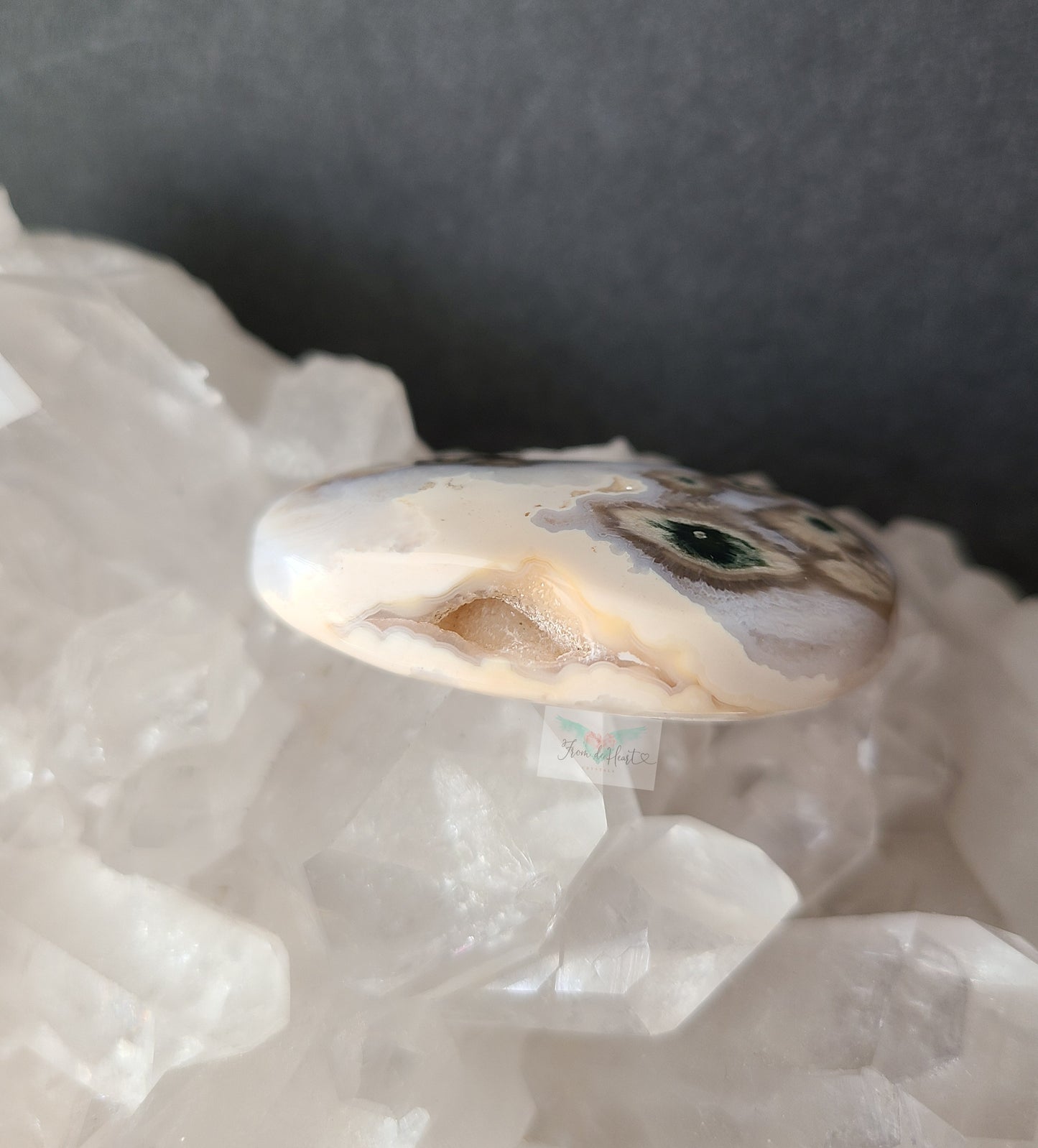 Flowery Ocean Jasper Pocket Stone