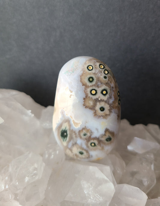 Flowery Ocean Jasper Pocket Stone
