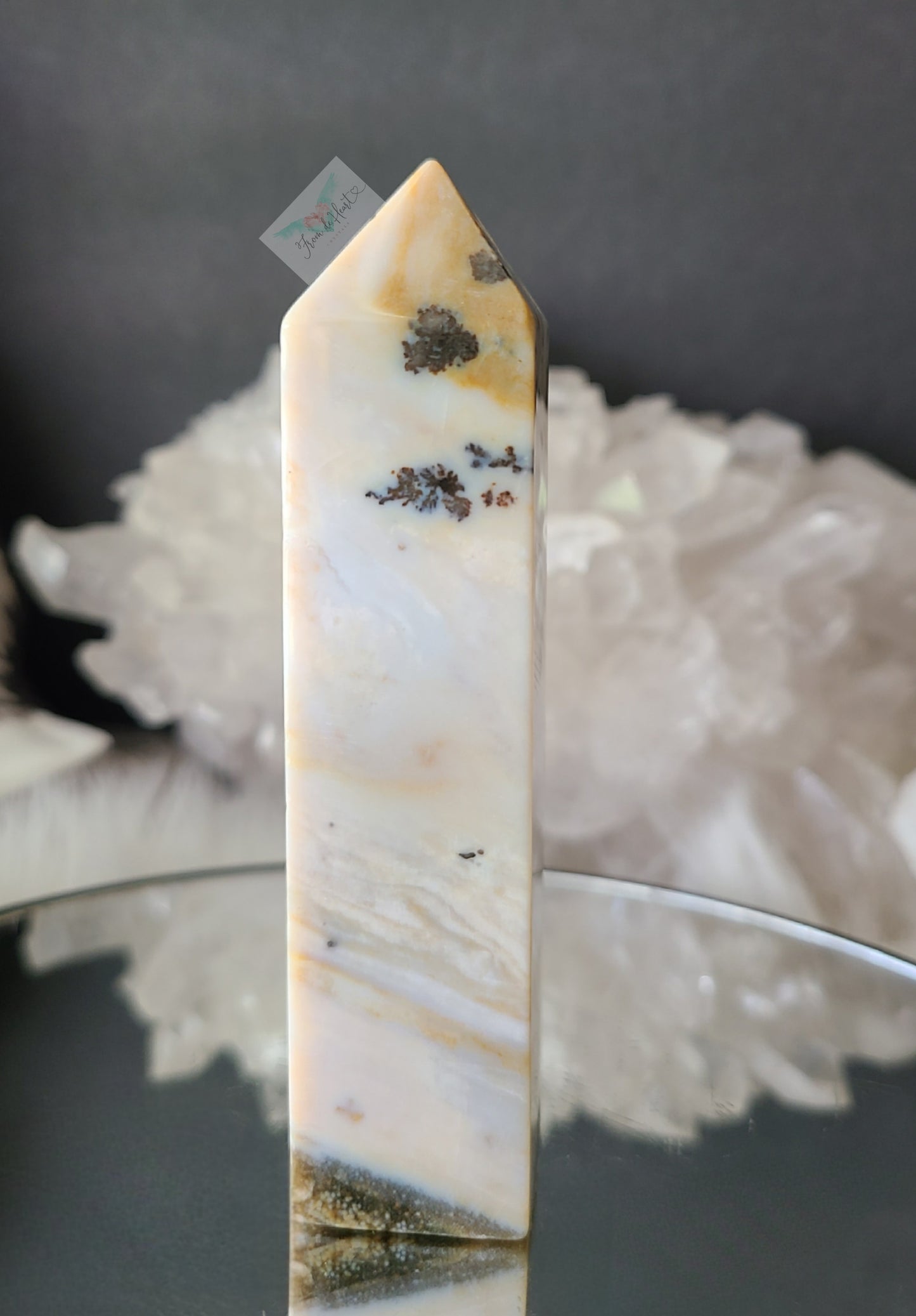 Dendritic Yellow Ocean Jasper (RARE)
