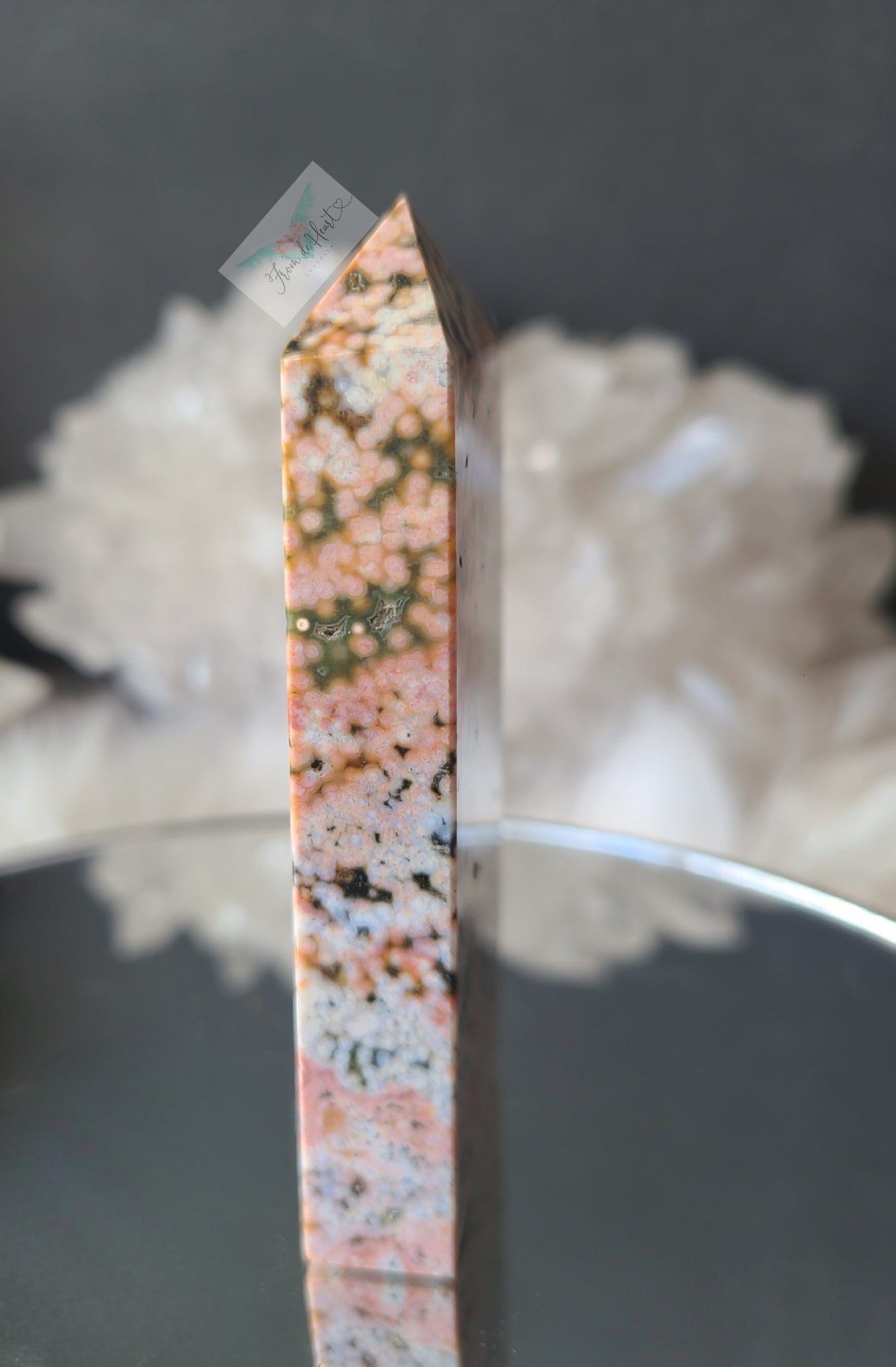 Pink and Peach Ocean Jasper