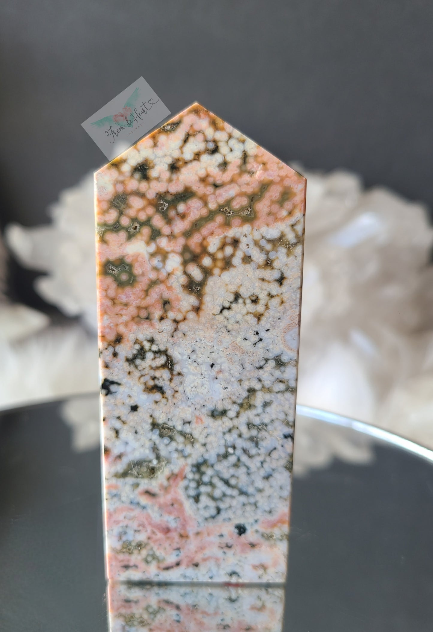 Pink and Peach Ocean Jasper