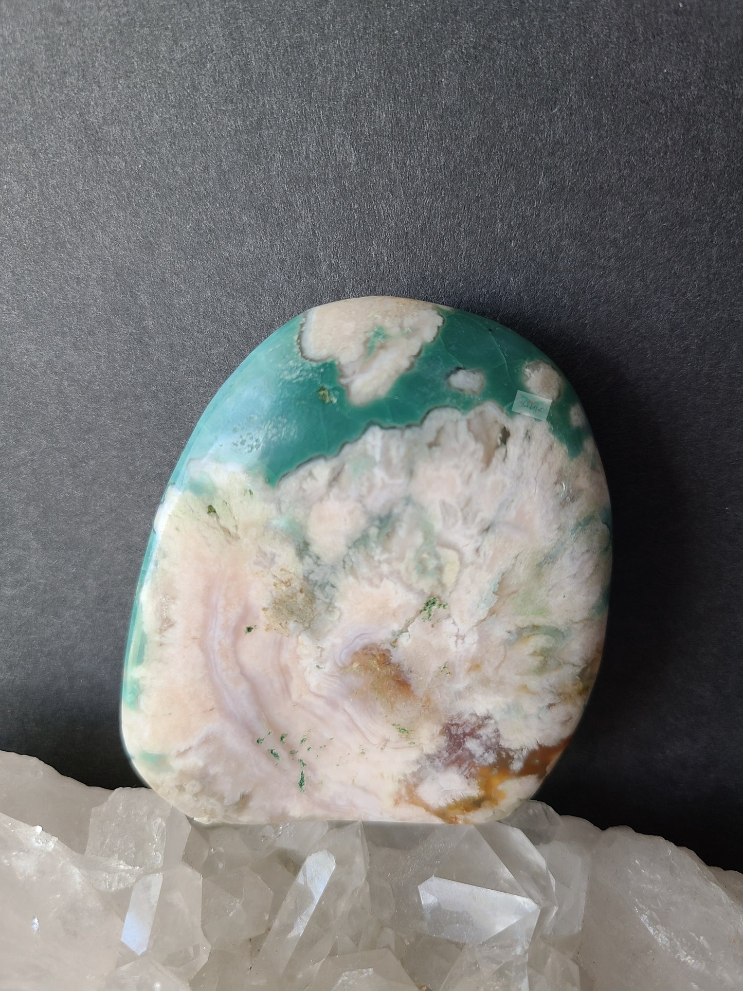 High Quality Green Flower Agate Free form