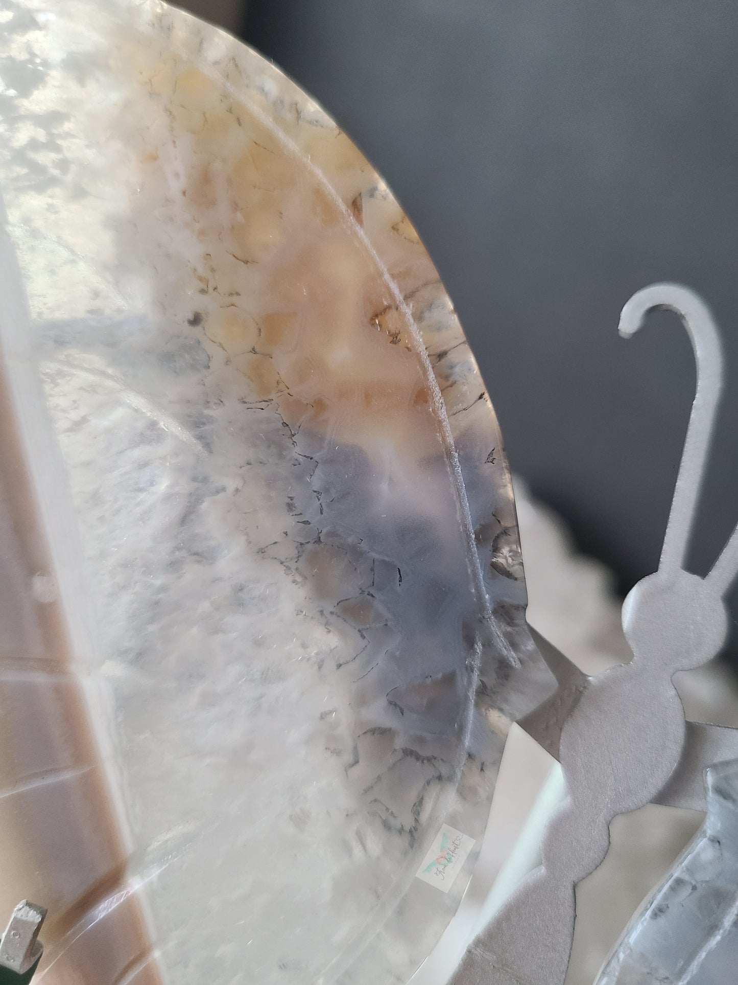Agate Wings on Butterfly Stand