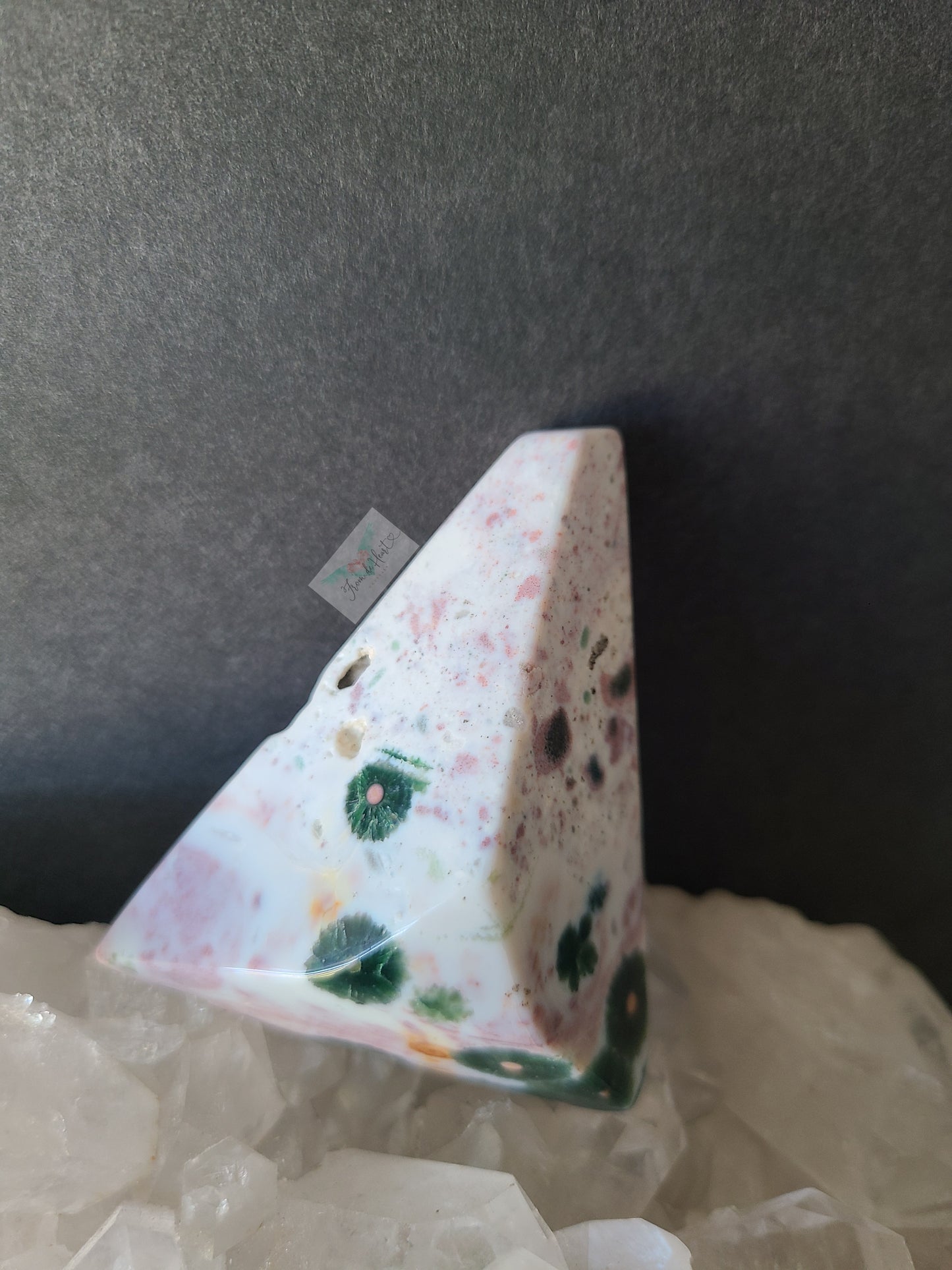 Pink 1st Vein Ocean Jasper Free form