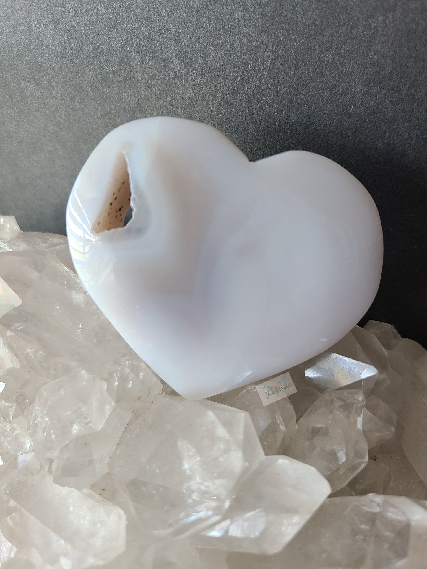 Druzy Agate Heart