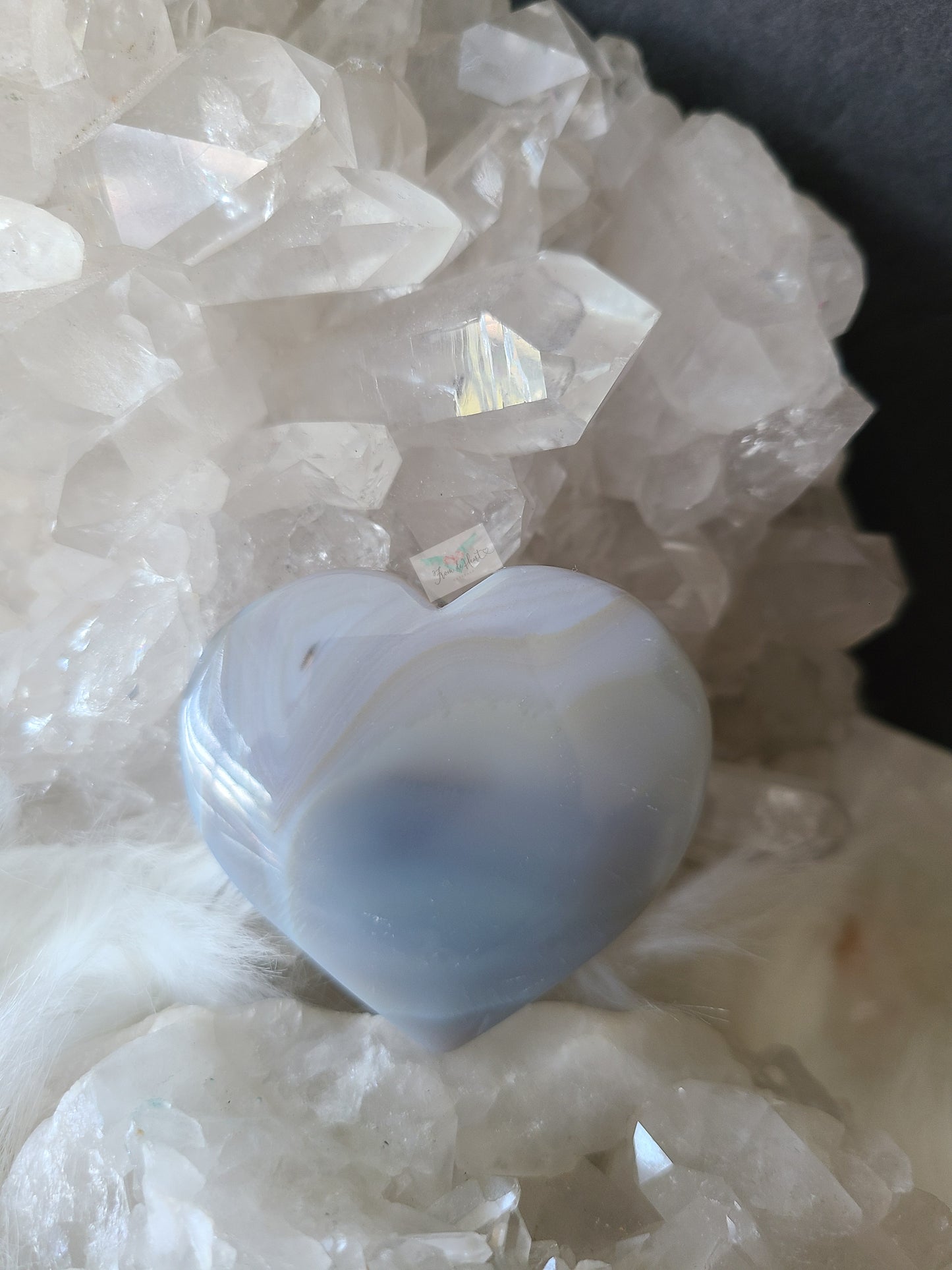 Druzy Agate Heart (B)