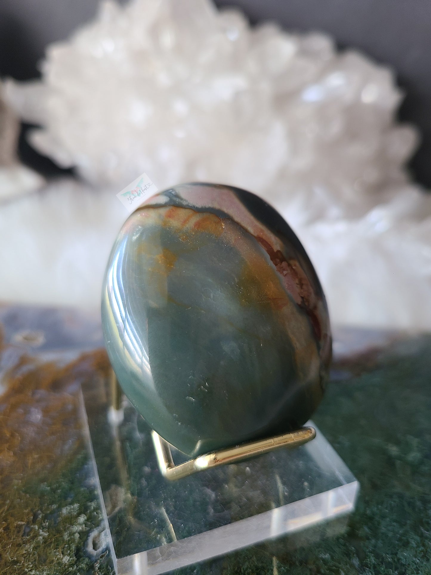 Polychrome Jasper Palm stone (C)