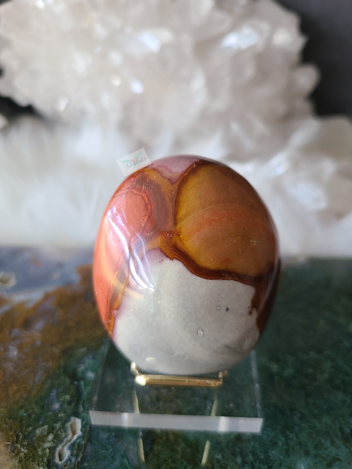 Polychrome Jasper Palm stone (B)