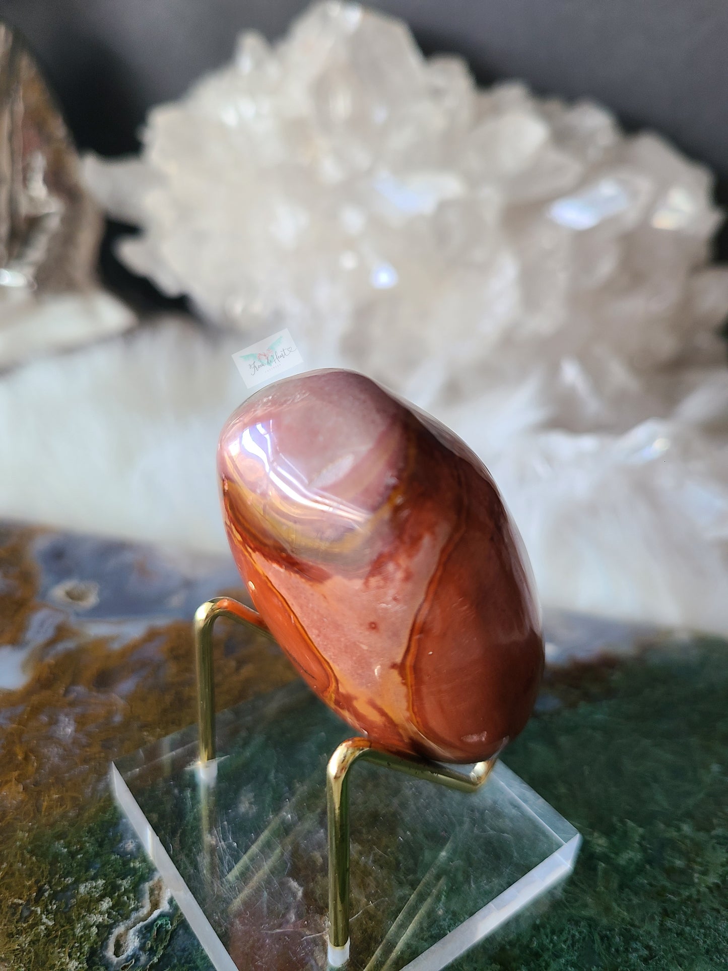 Polychrome Jasper Palm stone (B)
