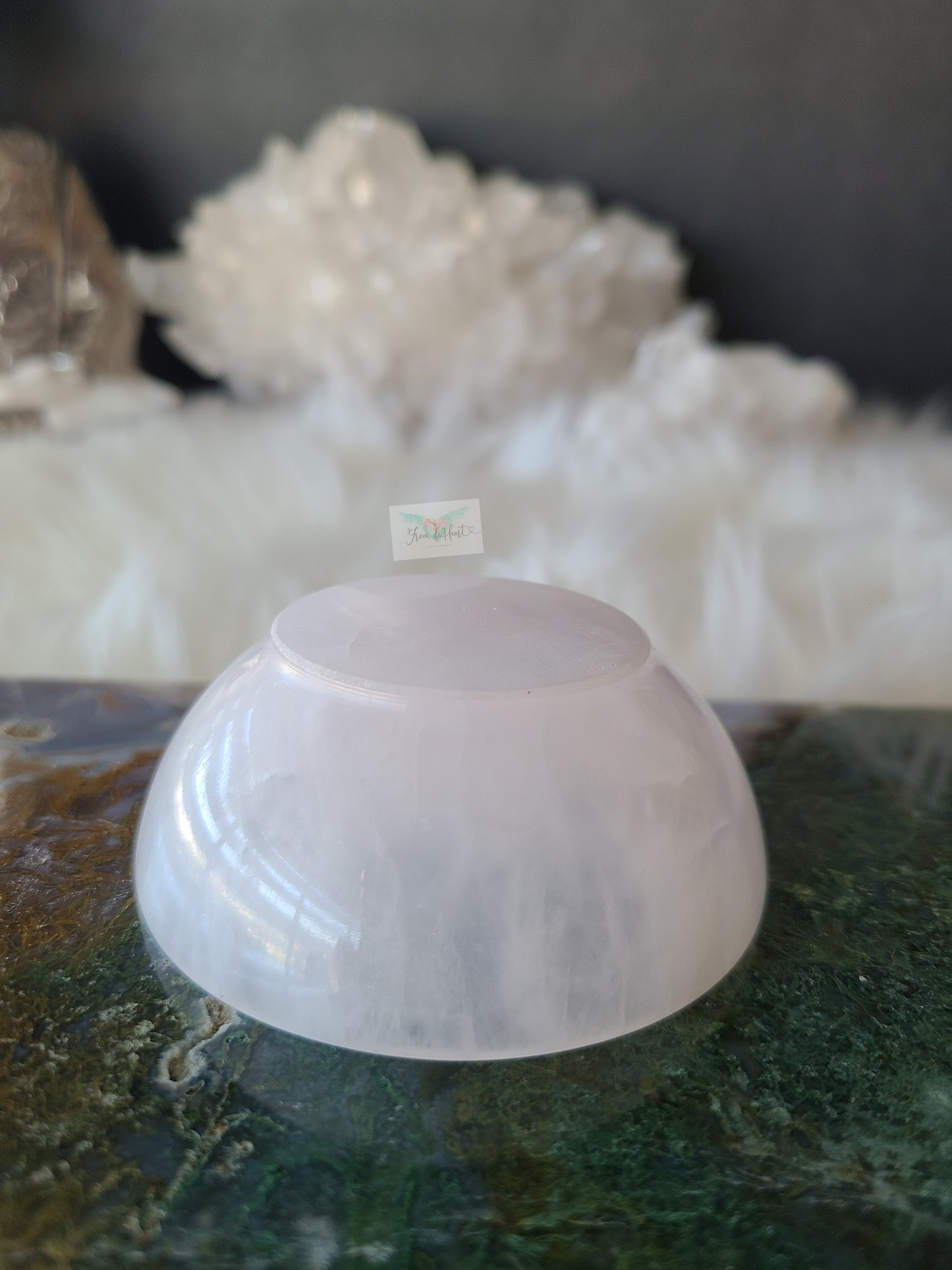 Pink Calcite Bowl (UV Reactive) (A)