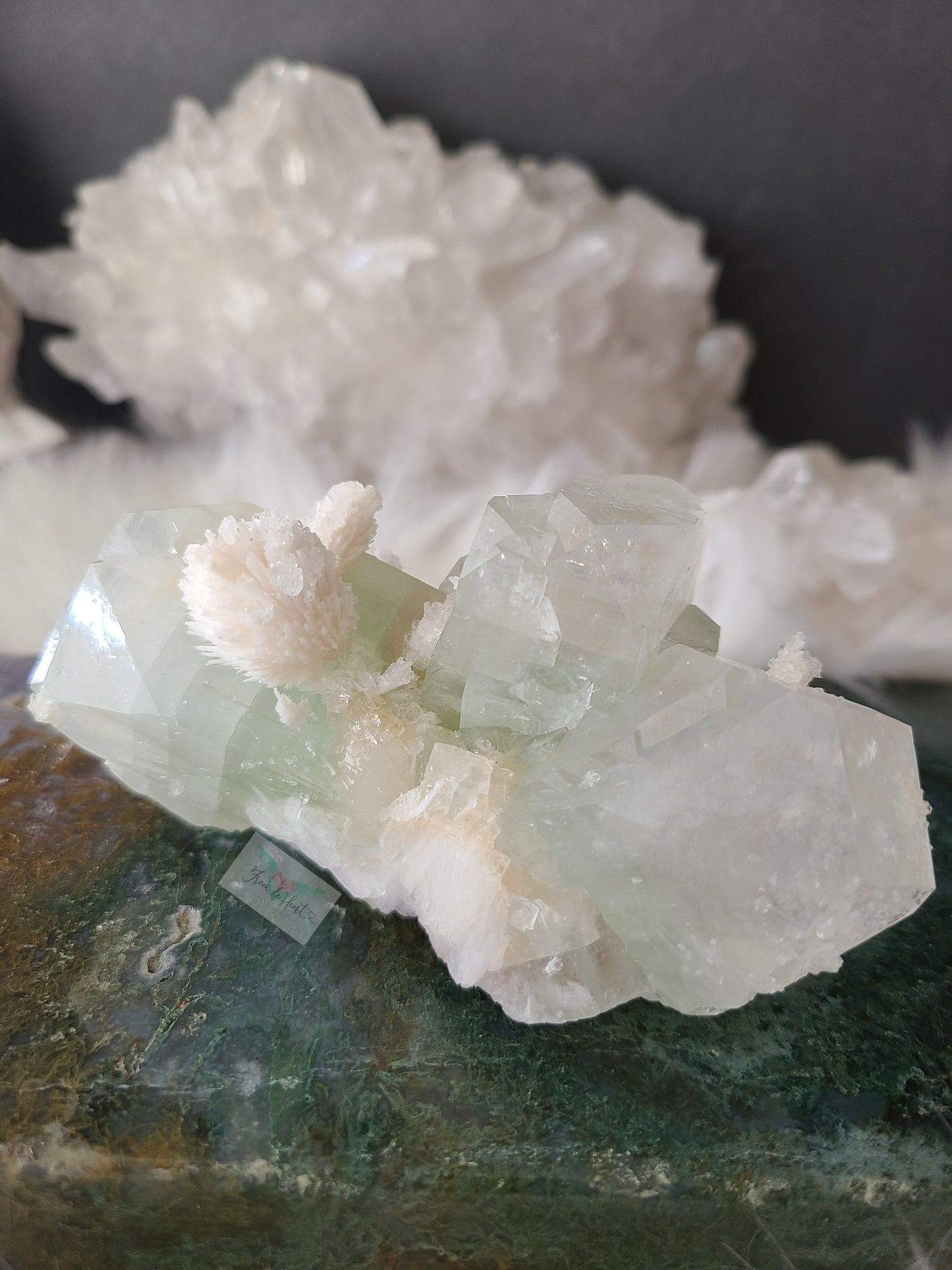 Green Apophyllite with Scolecite Specimen (B)