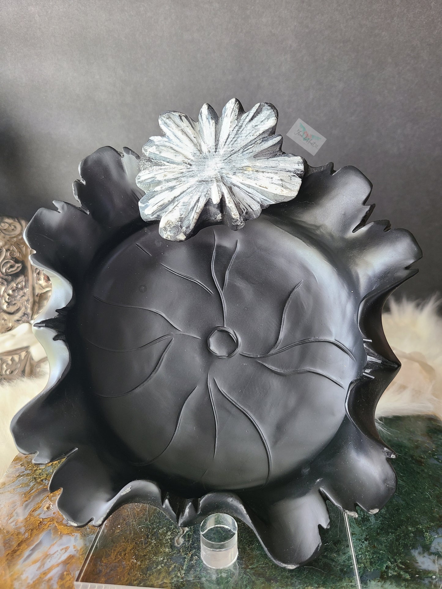 Chrysanthemum Stone Bowl