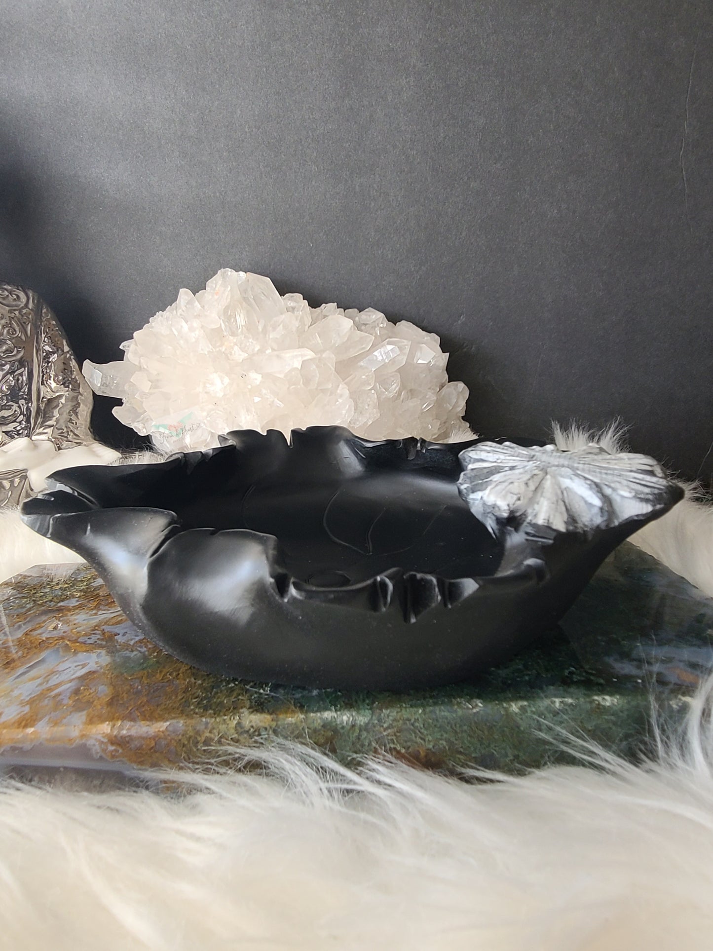 Chrysanthemum Stone Bowl