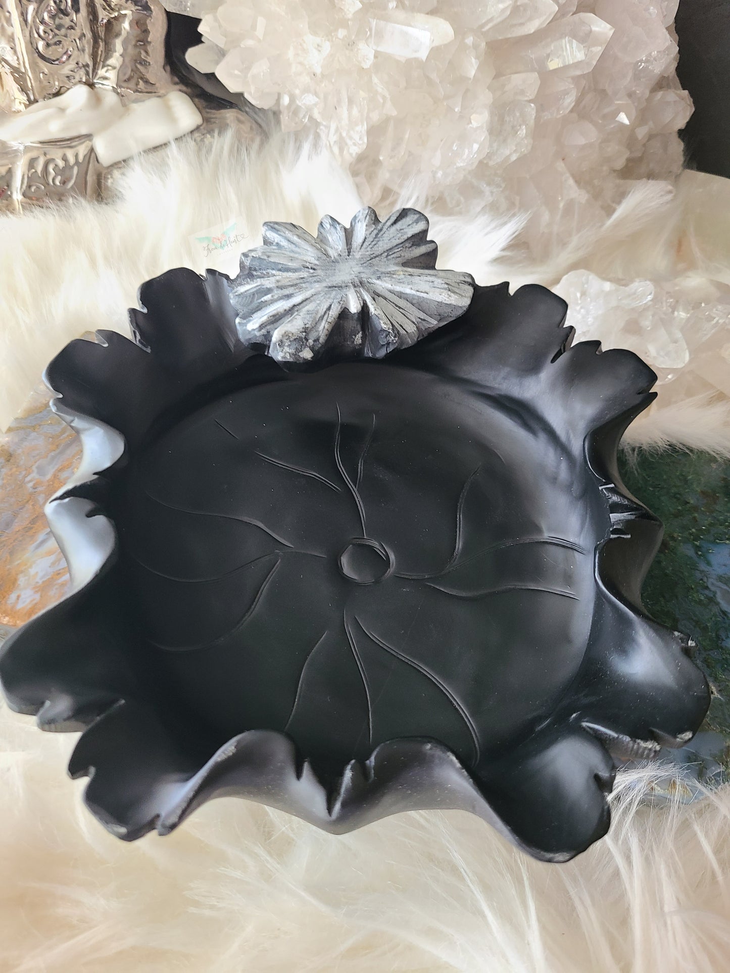 Chrysanthemum Stone Bowl