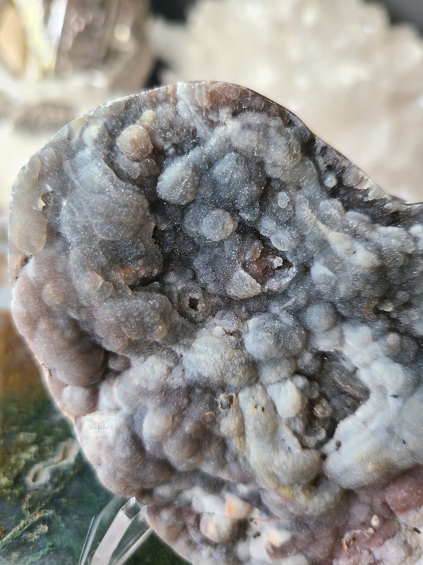Druzy Chalcedony Heart (B)