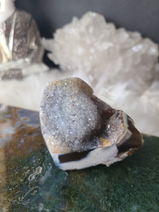 Druzy Orca Agate Specimen