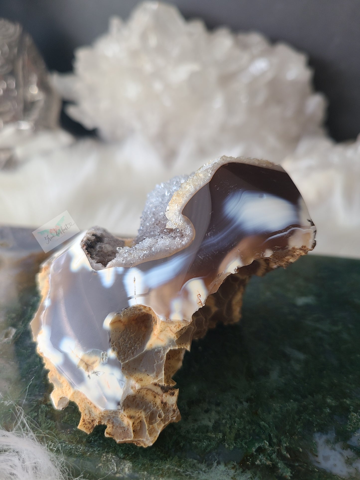 Druzy Orca Agate Specimen