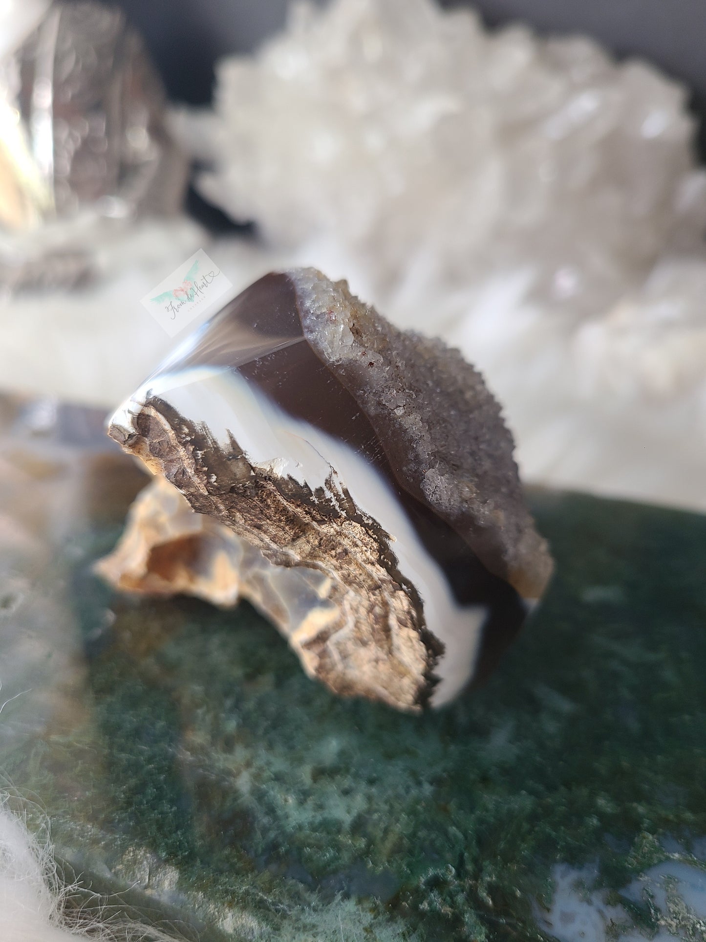 Druzy Orca Agate Specimen