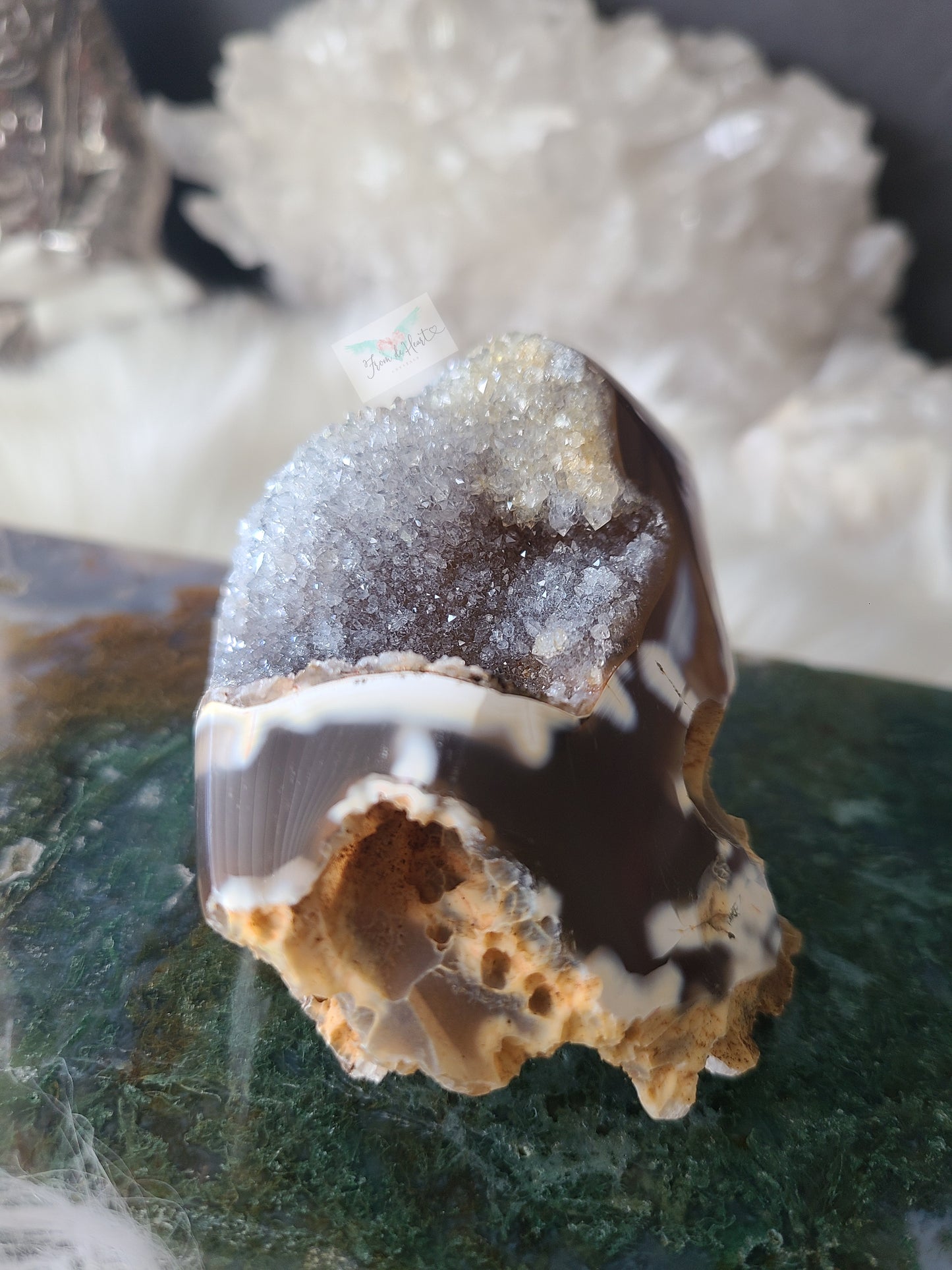 Druzy Orca Agate Specimen