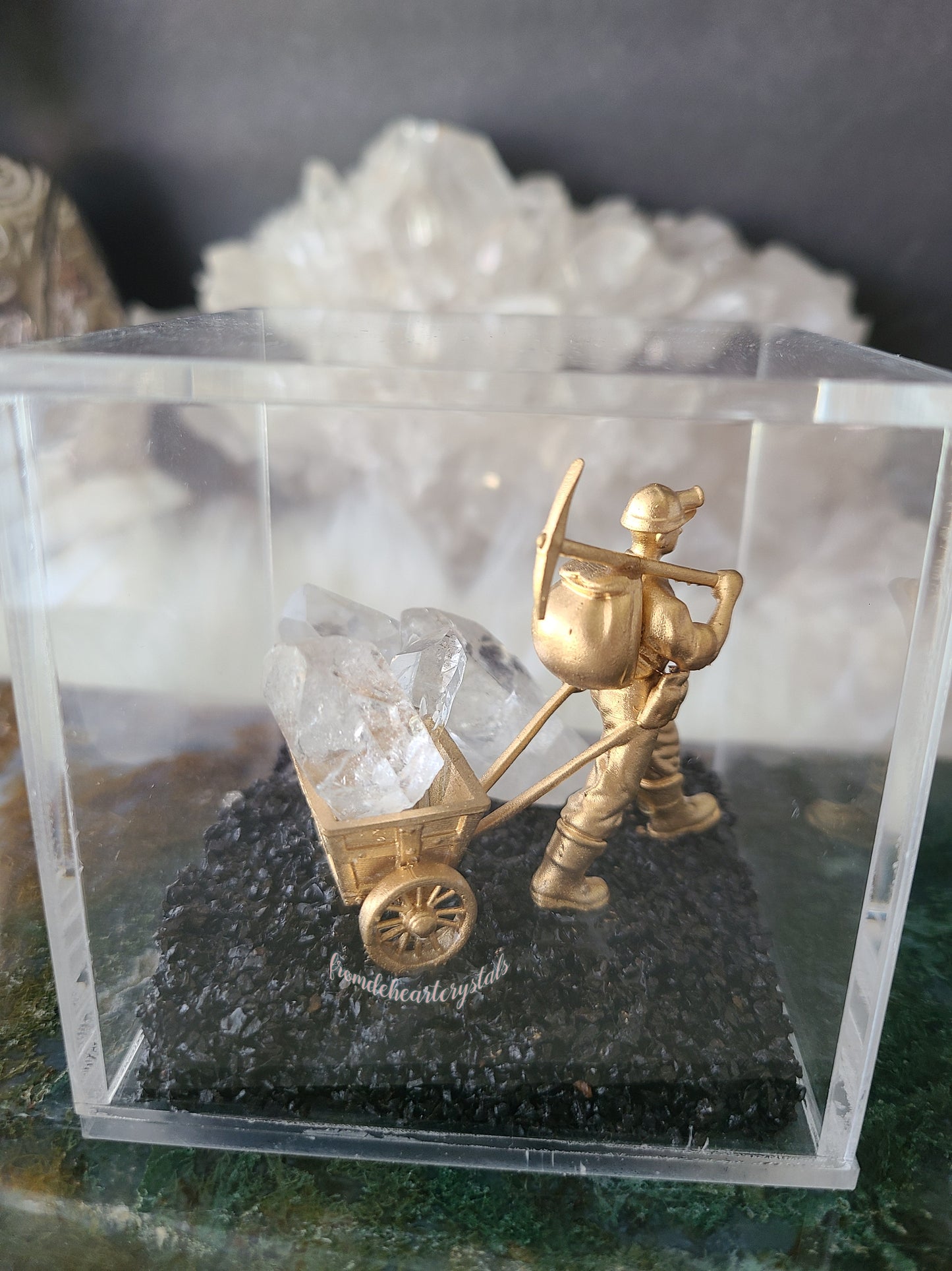 Clear Quartz Miner's Box