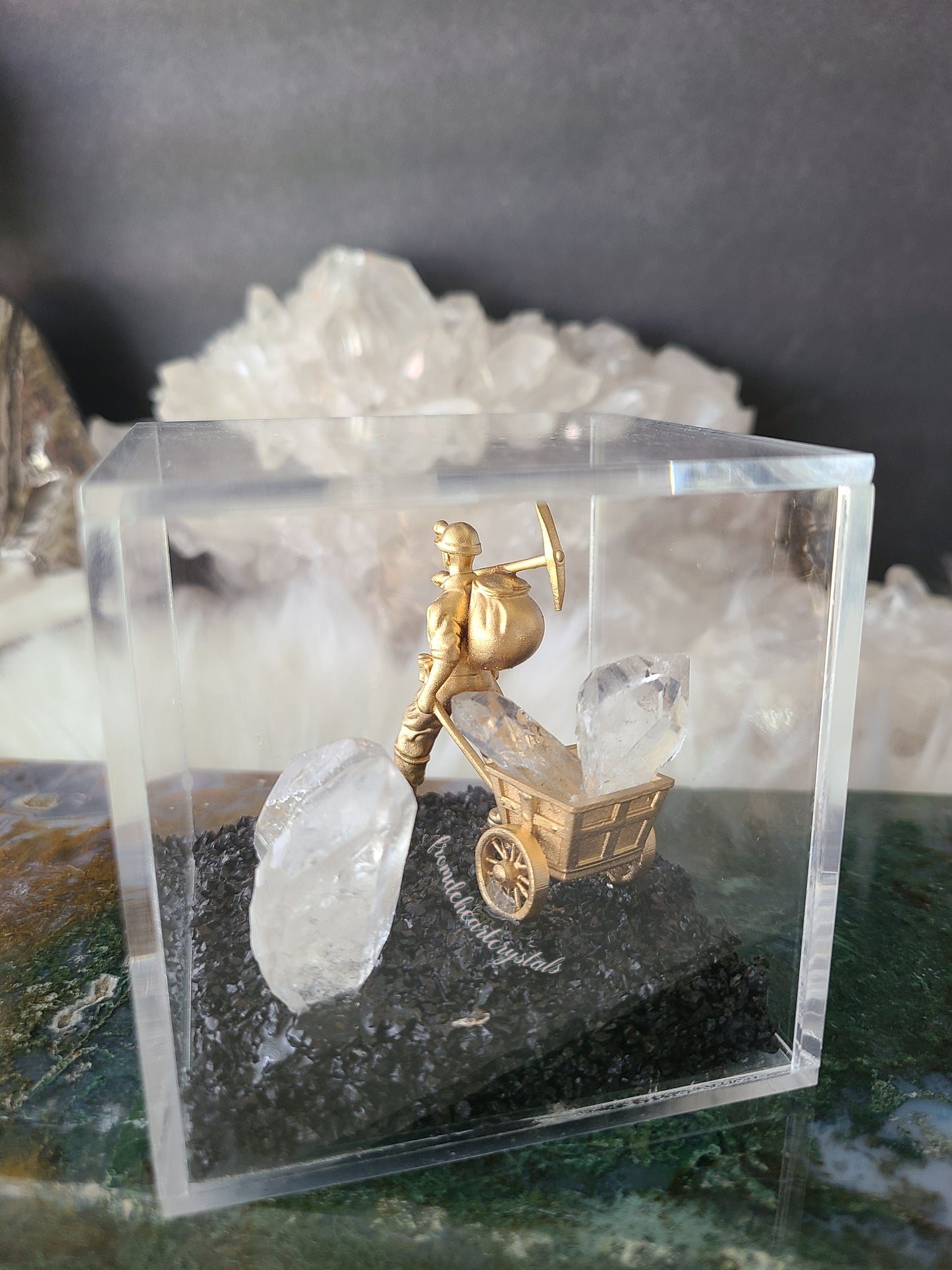 Clear Quartz Miner's Box