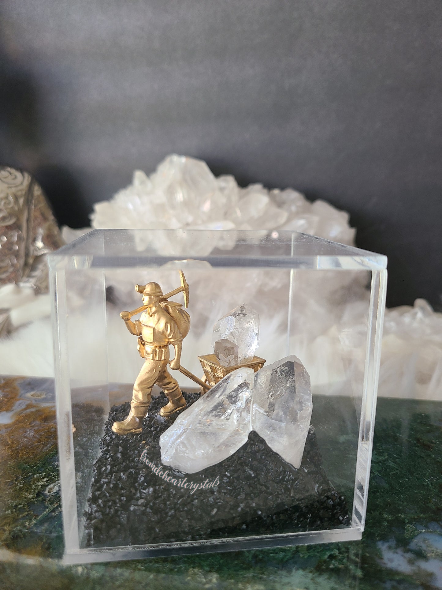 Clear Quartz Miner's Box