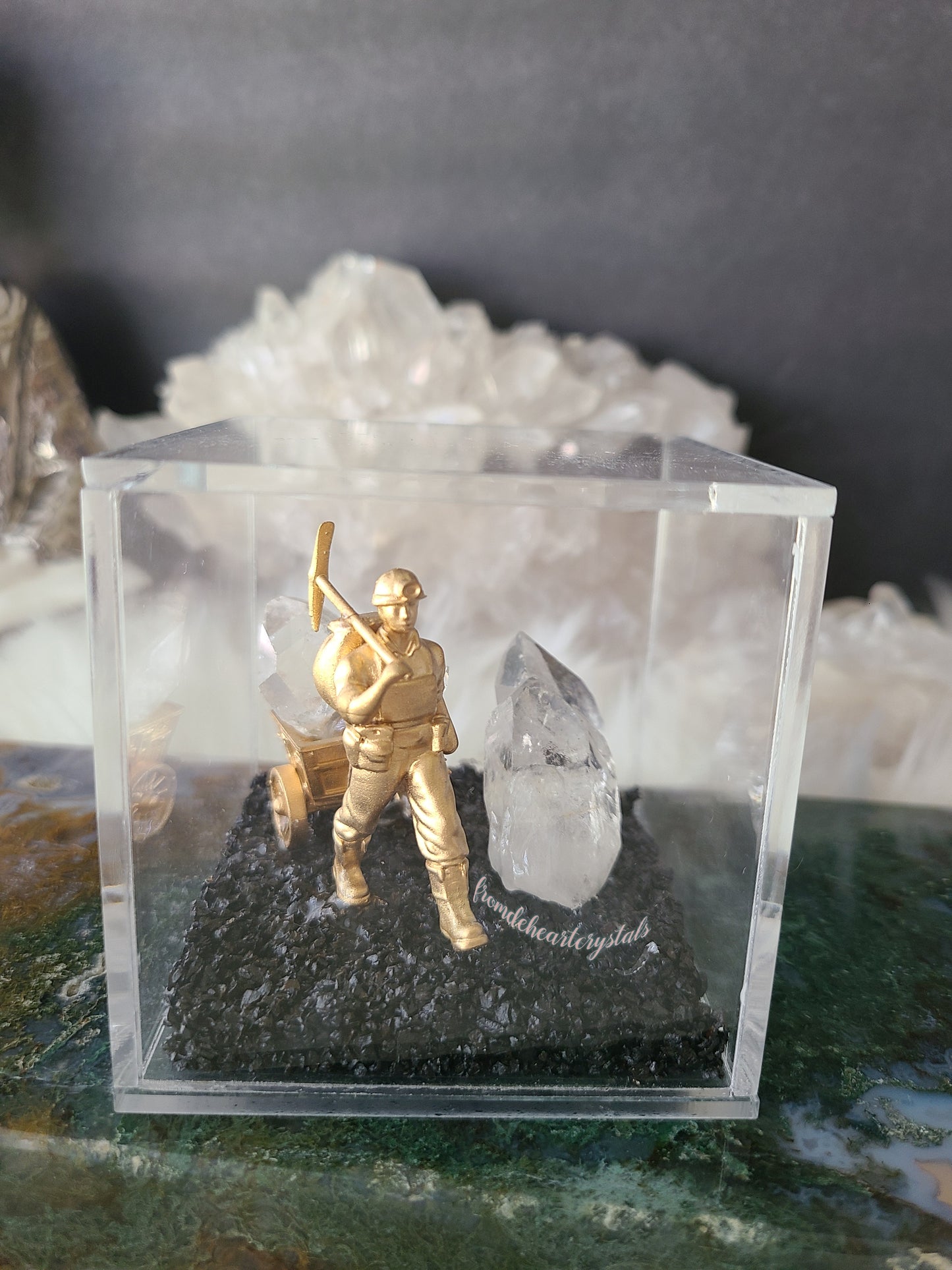 Clear Quartz Miner's Box