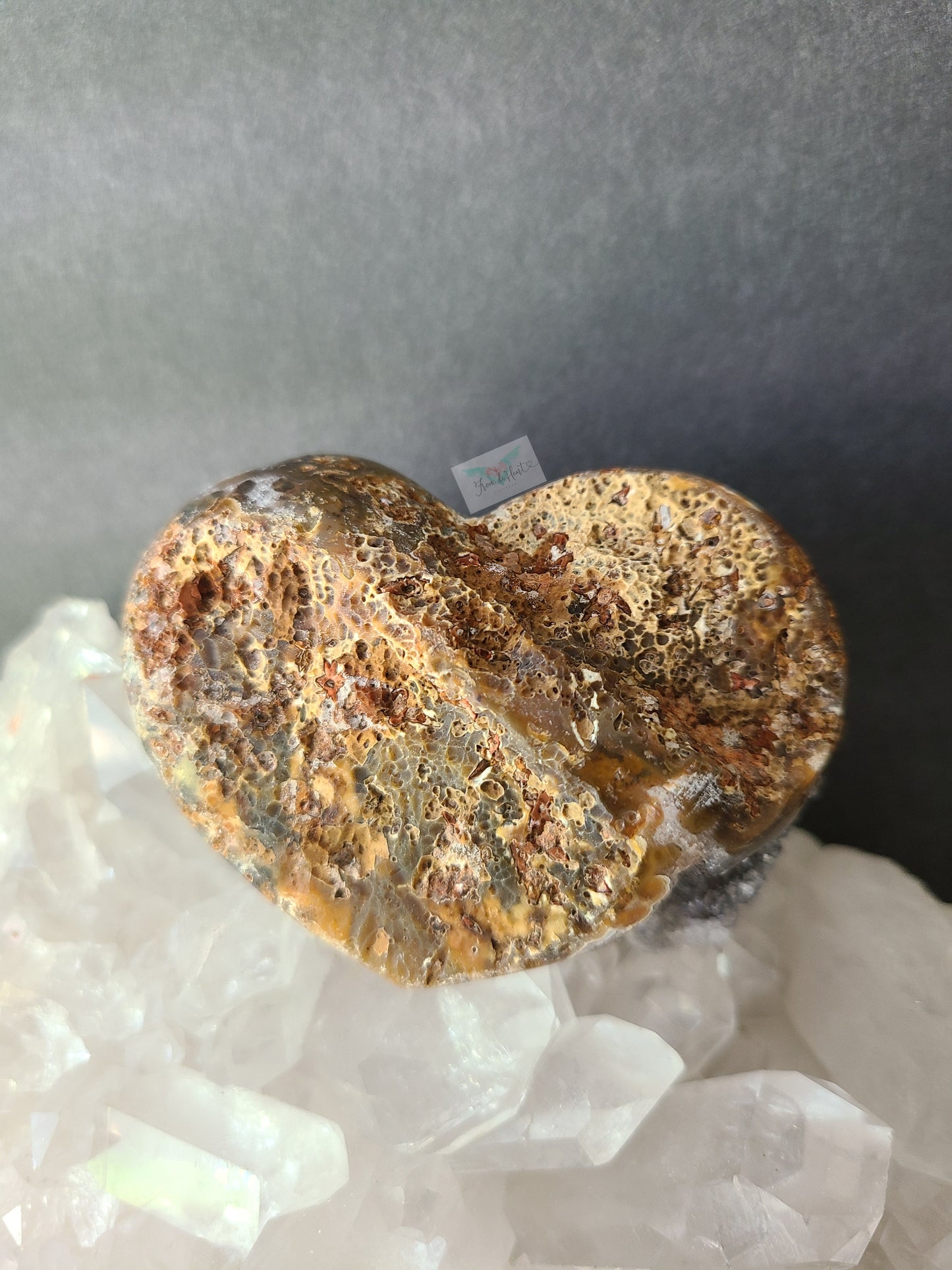 Druzy Agate Heart
