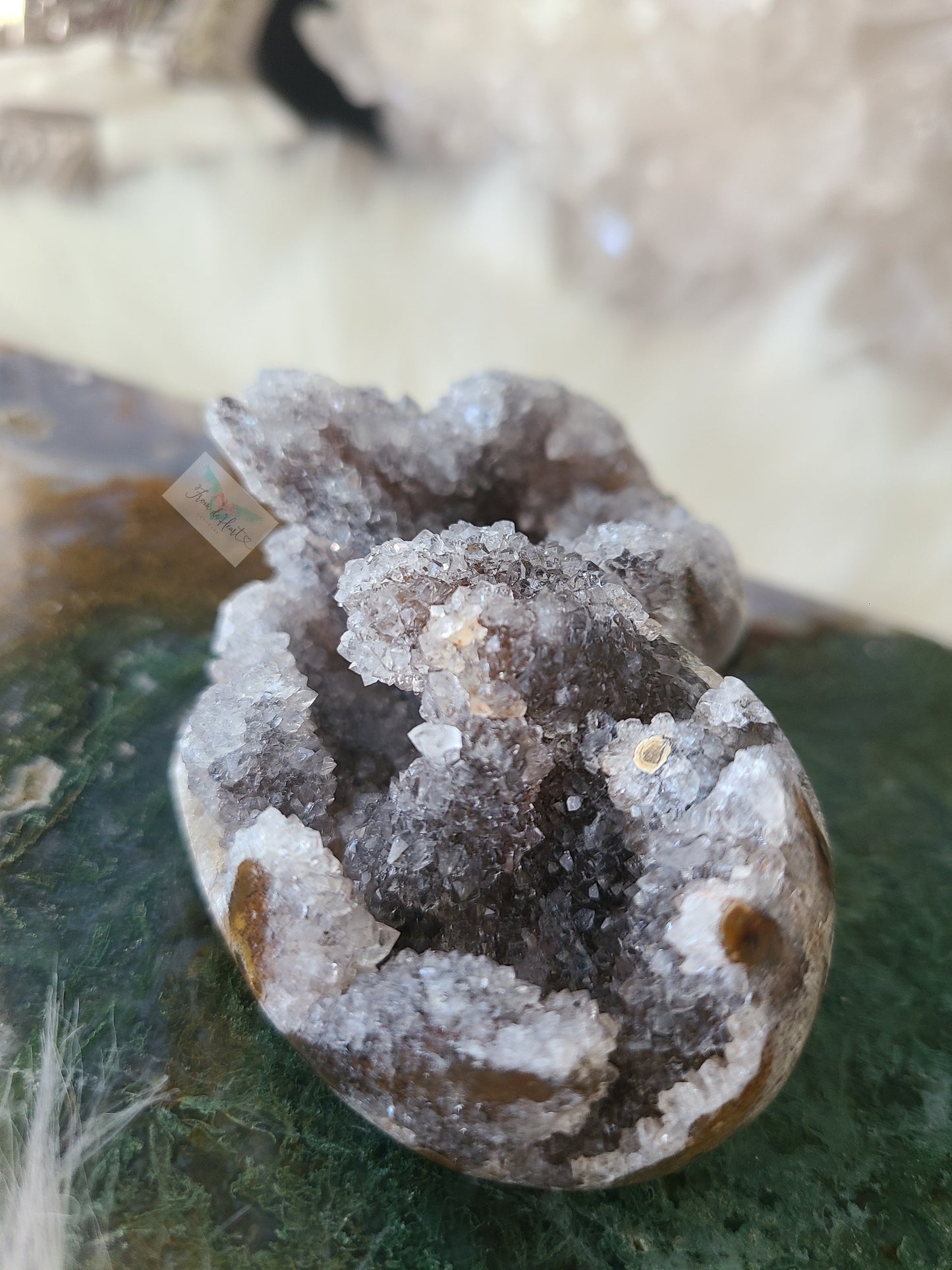 Druzy Agate Heart