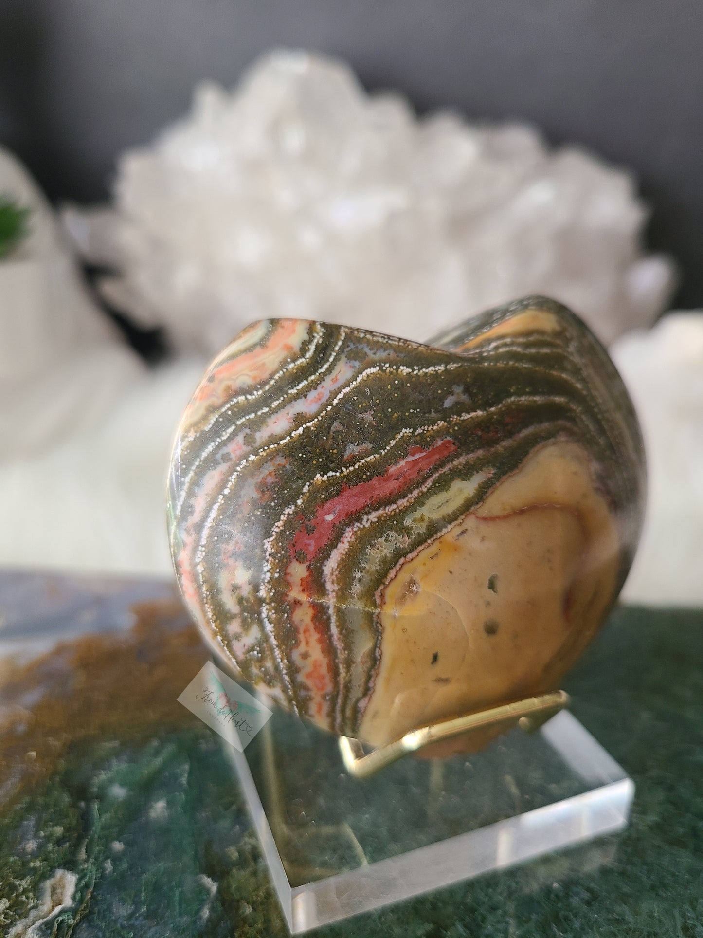 Ocean Jasper Hearts
