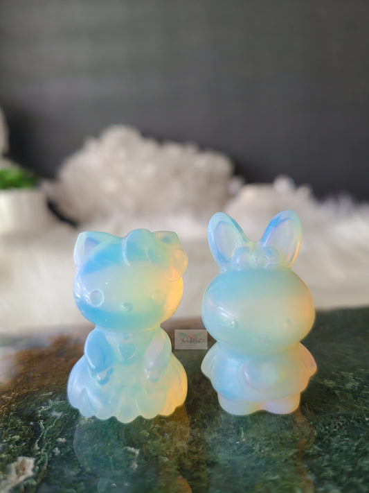 Opalite Carving (Pair)