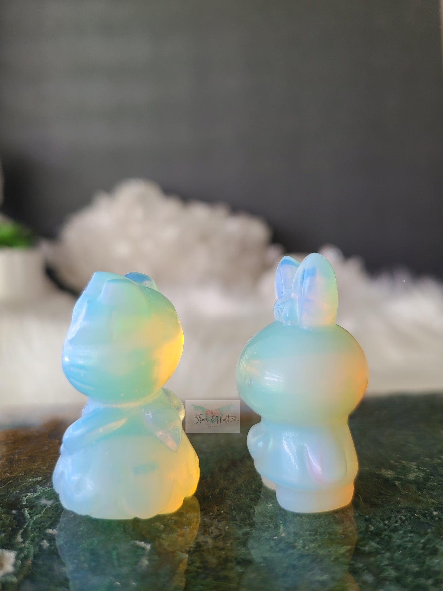 Opalite Carving (Pair)