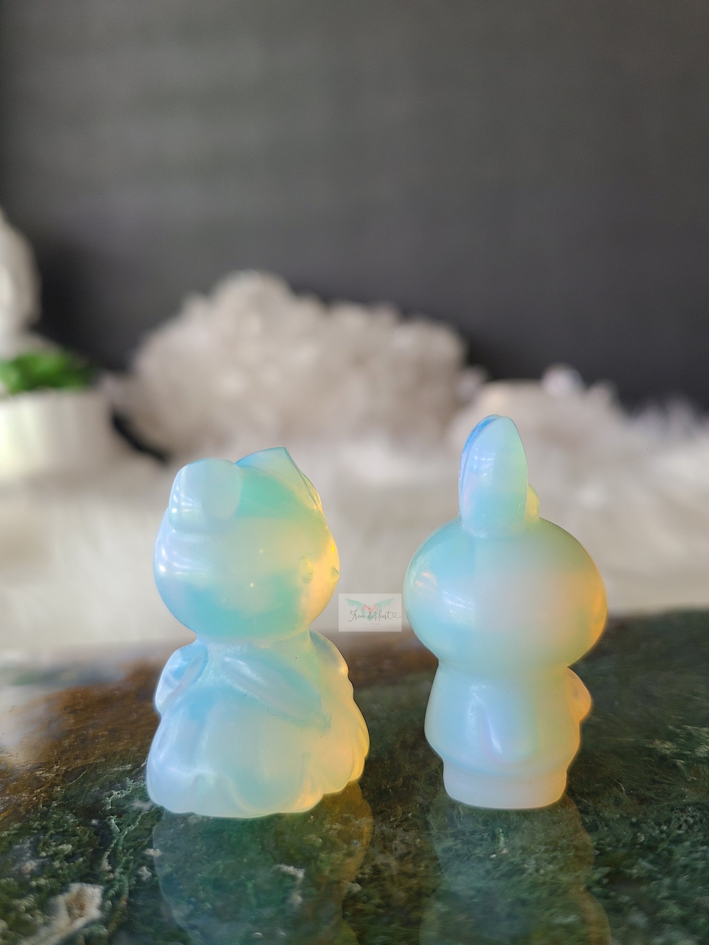 Opalite Carving (Pair)