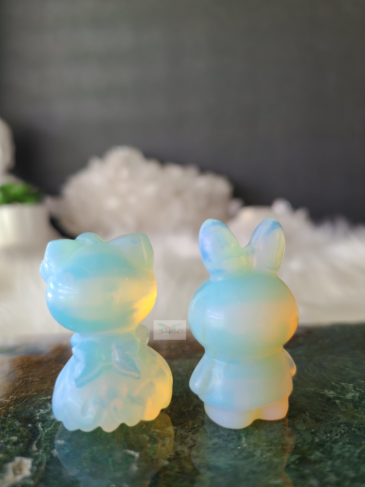 Opalite Carving (Pair)