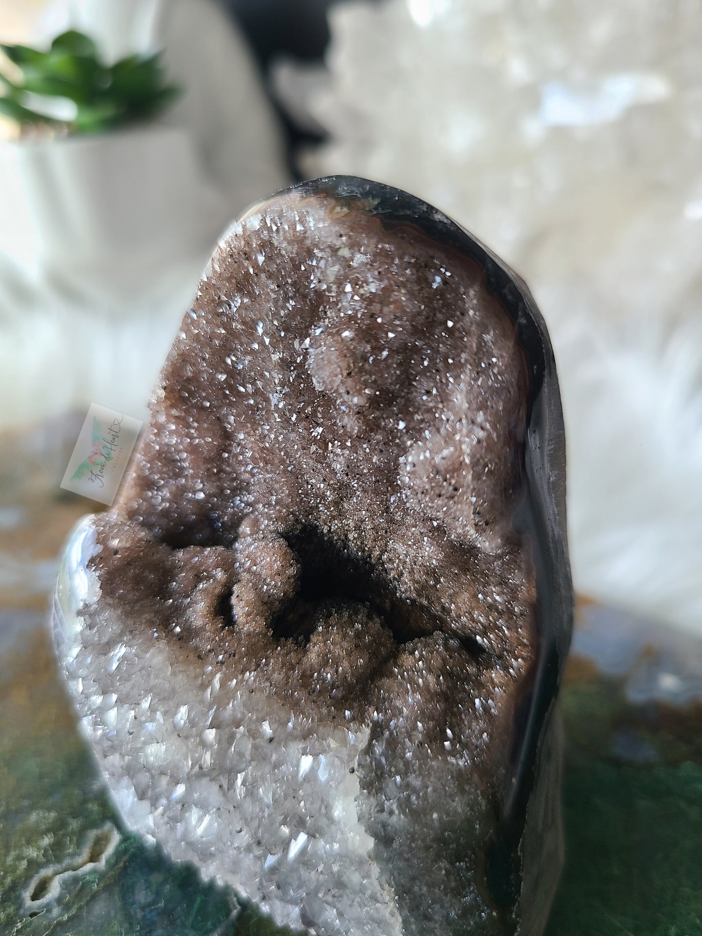 Bicolor Rainbow Amethyst Cut base