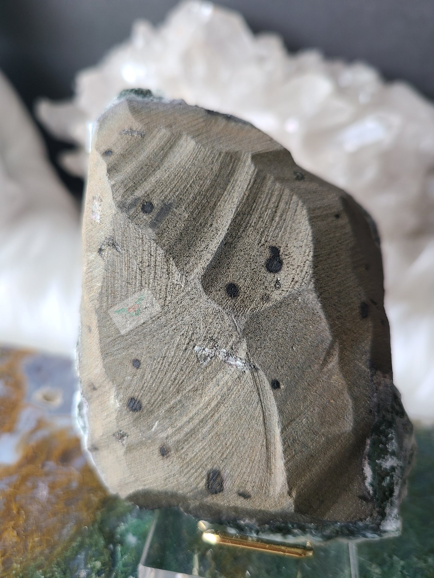 Chalcedony Apophyllite Cluster