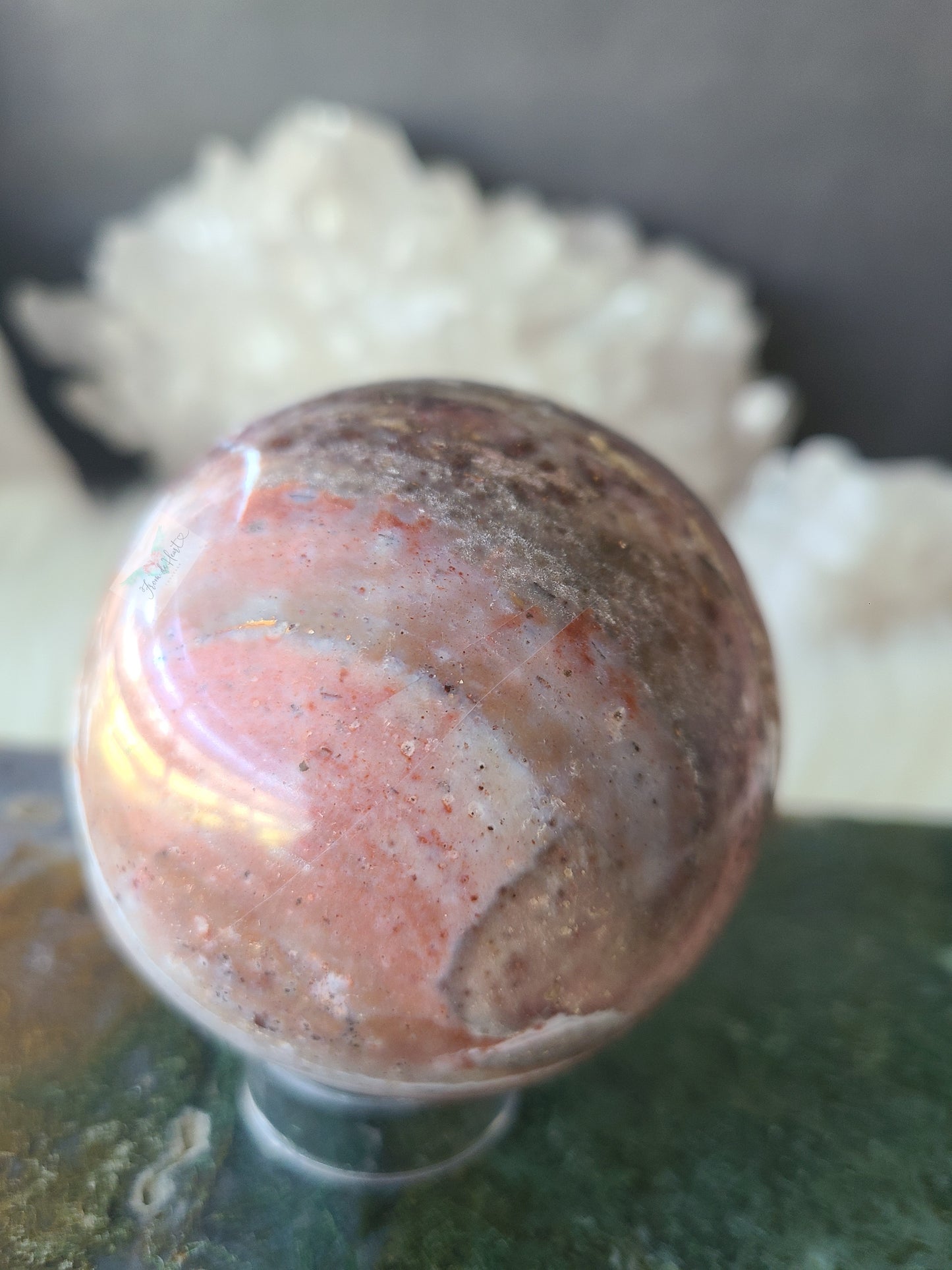Pink Jasper Ocean Jasper Sphere