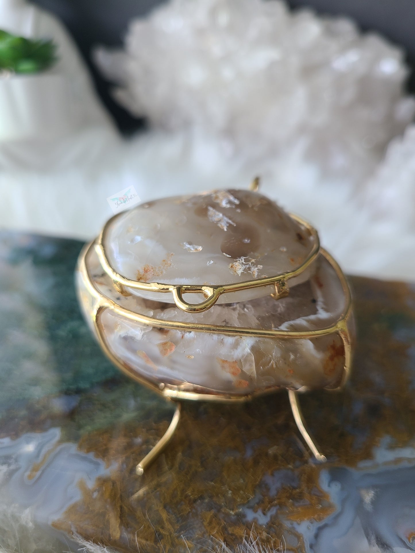 Druzy Agate Jewelry Box (A)