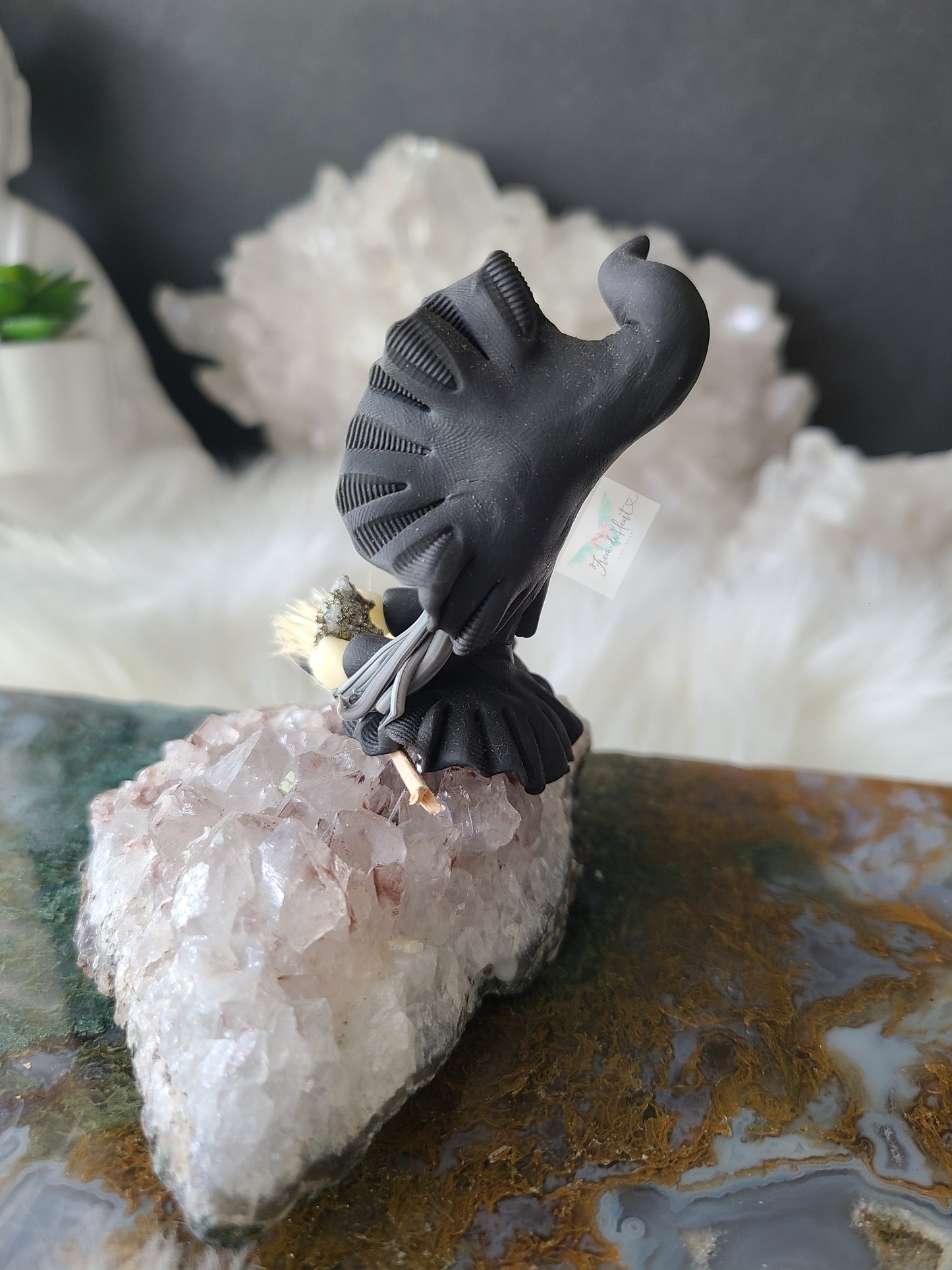 Little Witch on Amethyst Cluster
