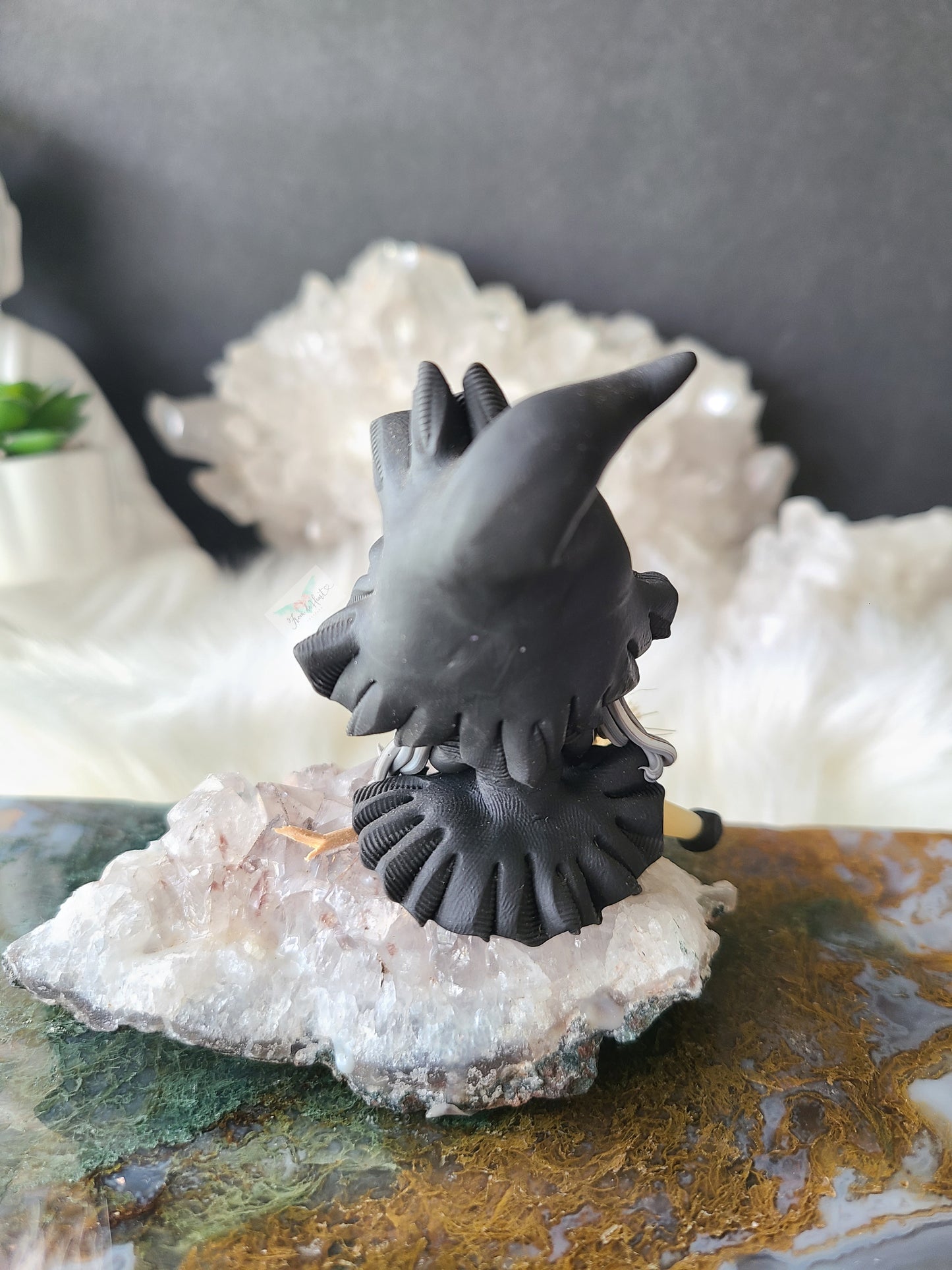 Little Witch on Amethyst Cluster