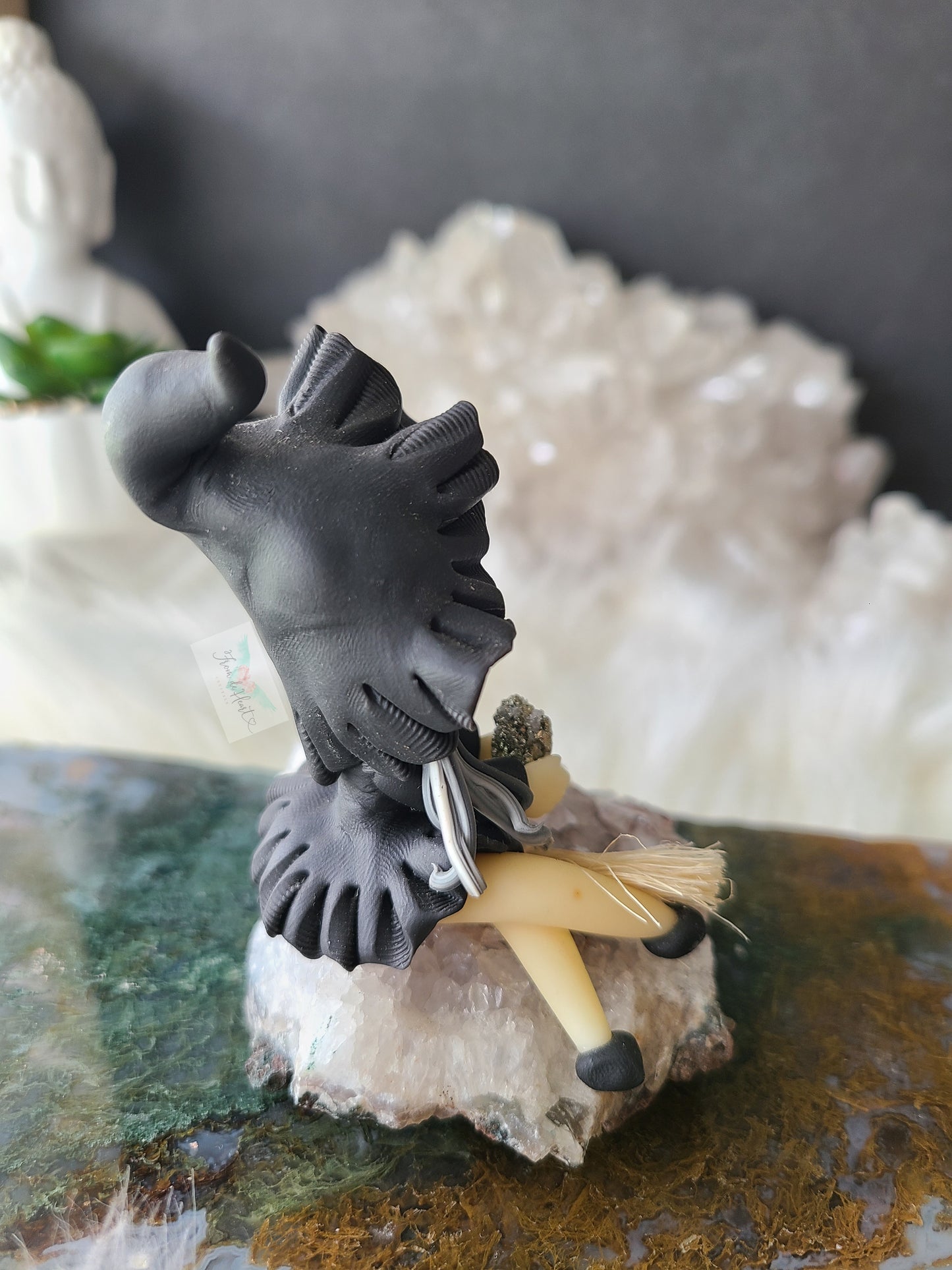 Little Witch on Amethyst Cluster