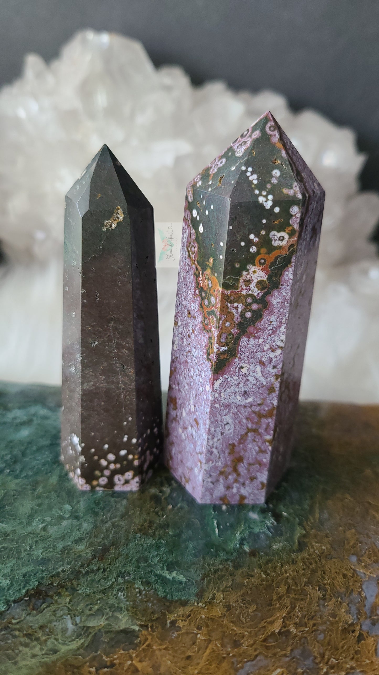 Purple and Brown Ocean Jasper (2 Pieces)