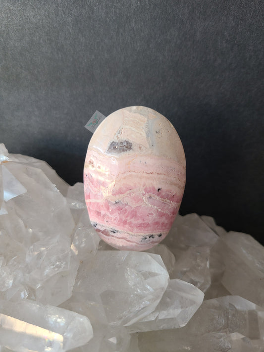 Rhodochrosite Quartz Pocket stone