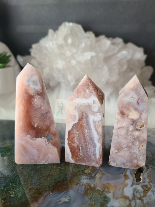 Pink Amethyst with Quartz Tower (Z)