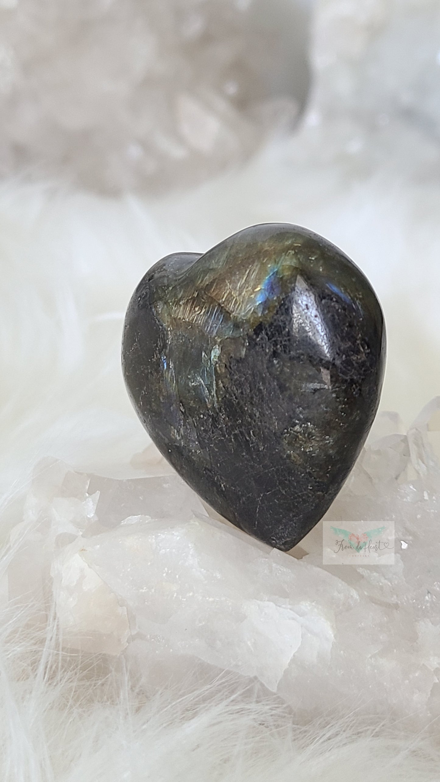 Labradorite Heart Palmstone (SALE)